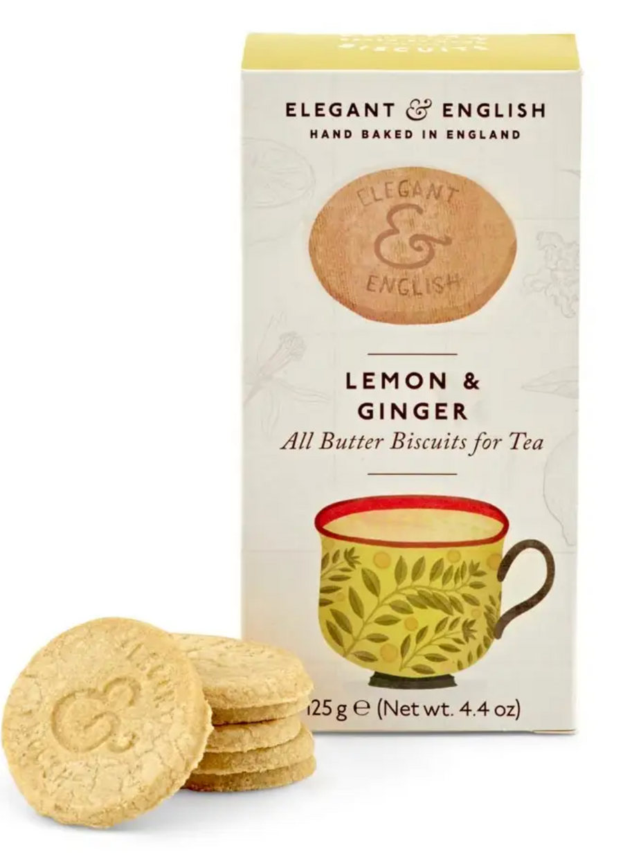 Elegant & English Lemon & Ginger Biscuits